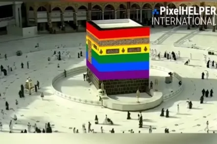 LGBT lobisinden alçak provokasyon! İslam’a hakaret edip Kabe-i Muazzama’yı hedef aldılar