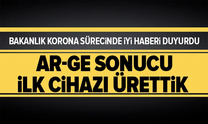 Milli Eğitim Bakanlığı Ar-Ge sonucu ilk solunum cihazını üretti