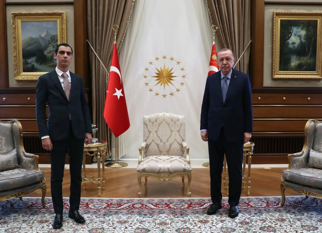 Başkan Erdoğan Muhsin Yazıcıoğlu’nun oğlu Furkan Yazıcıoğlu’nu kabul etti