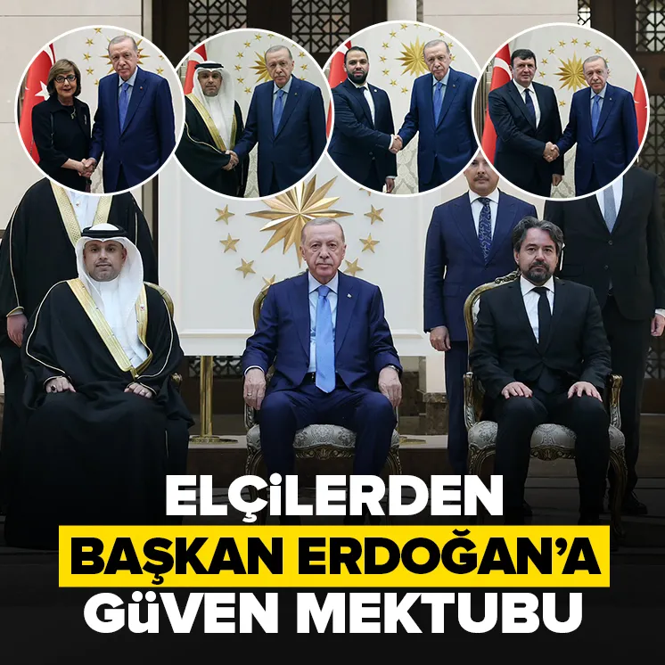 Büyükelçilerden Başkan Erdoğana güven mektubu