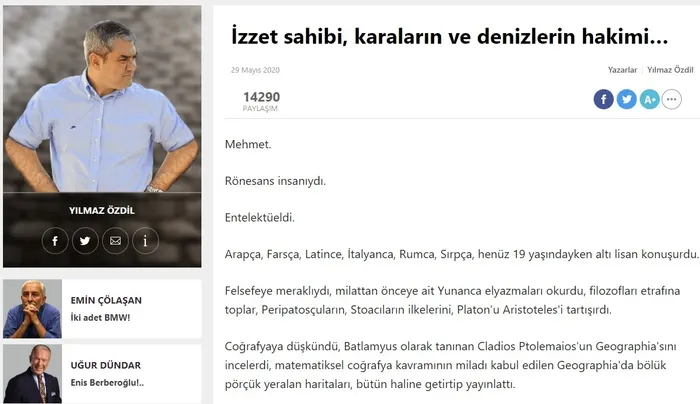 Sözcü yazarı Özdil kopyala yapıştırcı çıktı