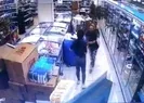 Kadın personele şiddet kamerada