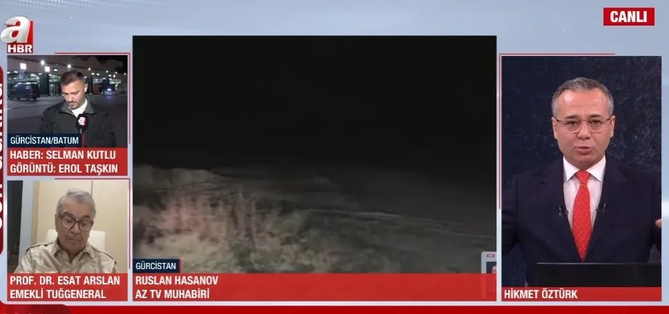 ASKERİ KARGO UÇAĞININ DÜŞTÜĞÜ NOKTADAN CANLI YAYIN!