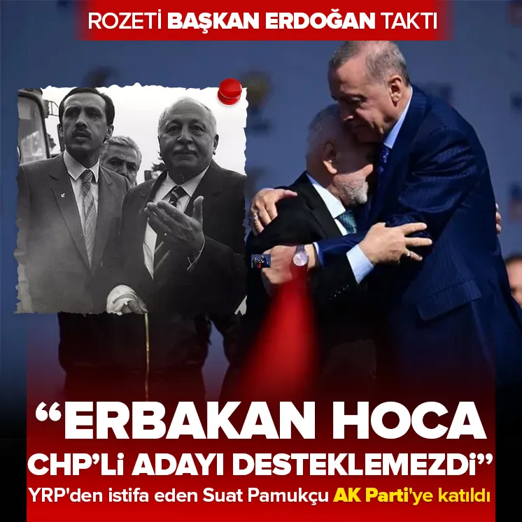 Pamukçu AK Partiye katıldı! Rozeti Erdoğandan