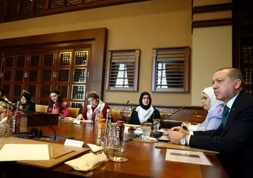 Cumhurbaşkanı Erdoğan, ''Vicdan Konvoyu'' temsilcilerini kabul etti