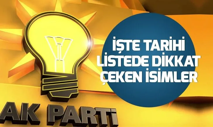 İşte AK Parti'nin yeni MKYK'sındaki isimler
