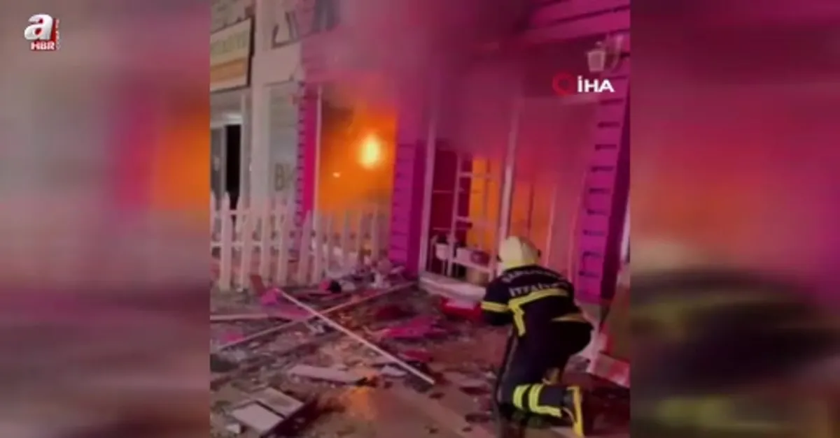 İş yeri yangını kontrol altına alındı