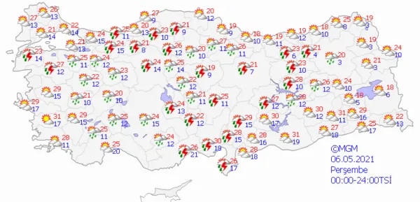 1620225768145.png Meteoroloji'den son dakika sağanak yağış uyarısı! Hafta sonu boyunca etkili olacak! İstanbul Ankara İzmir hava durumu - 3