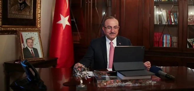 Dışişleri Bakanı Mevlüt Çavuşoğlu Çavuşoğlu G-20 bünyesindeki telekonferansa katıldı