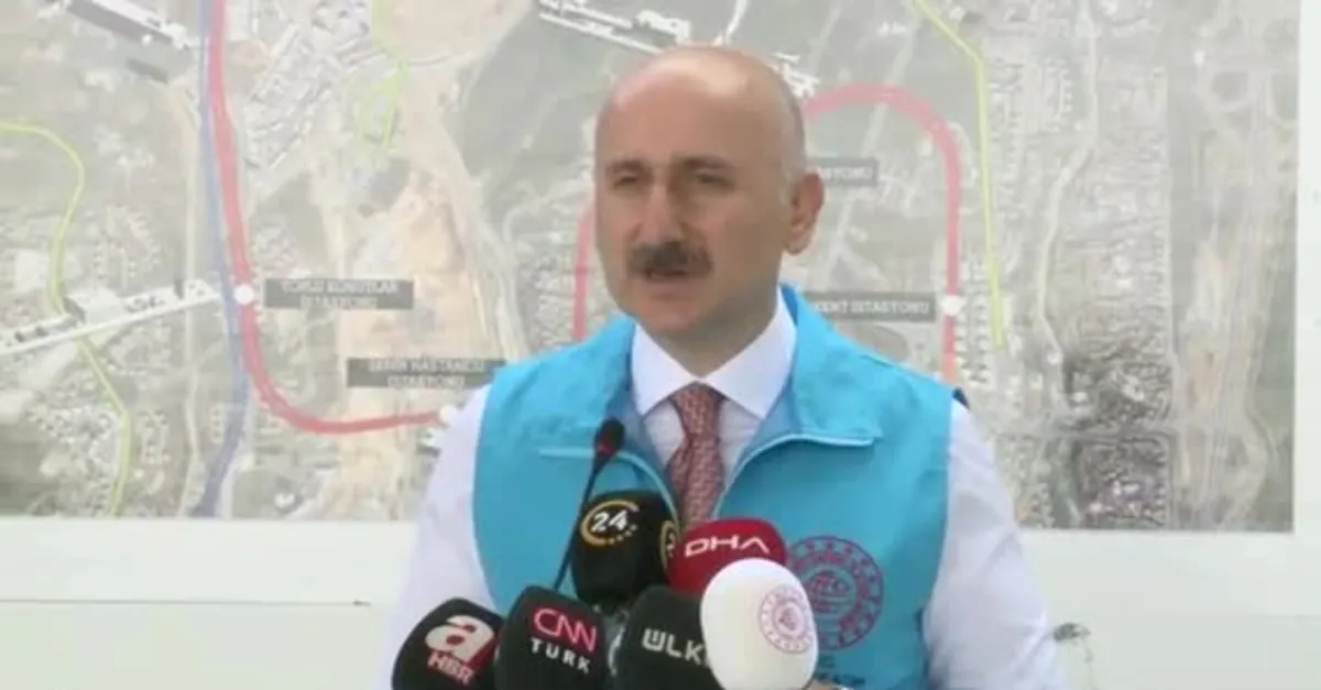 Bakan Karaismailoğlu: Başakşehir-Kayaşehir Metro Hattı 18 ay sonra hizmete girecek
