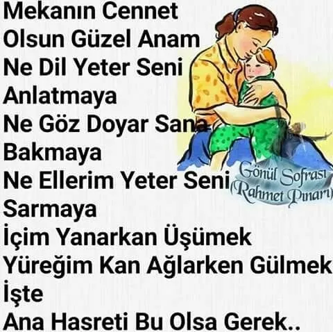 anneye bayram mesajlari 2020 olmus