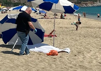 Alanya'da plajda güneşlenen Alman turist öldü