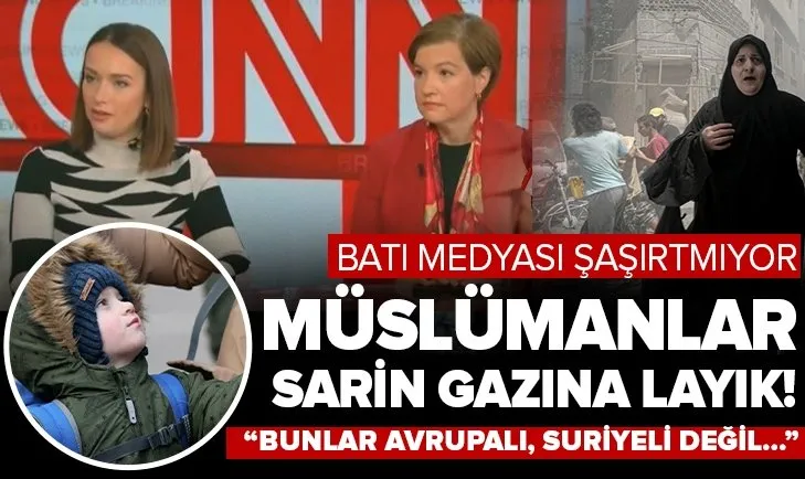 Müslümanları sarin gazına layık gördüler! Batı medyası bir kez daha gerçek yüzünü gösterdi