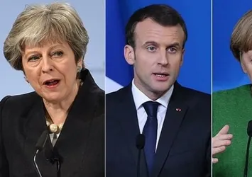 May, Macron ve Merkel İran'ı görüştü