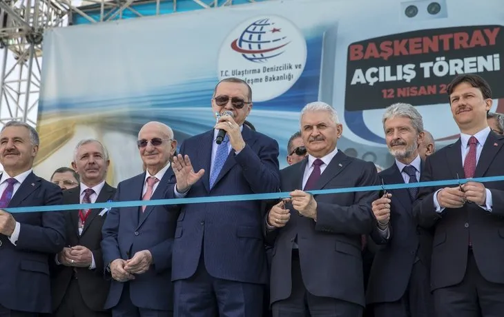 Cumhurbaşkanı Recep Tayyip Erdoğan, Başkentray’ın açılışını yaptı