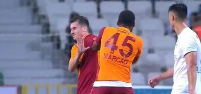 Galatasaray’da savaş! Marcao ve Kerem Aktürkoğlu birbirine girdi