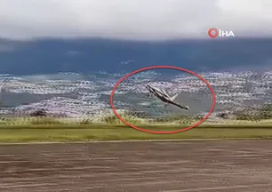 Uçak havalandıktan saniyeler sonra çığlıklar yükseldi! Dehşet anları kamerada