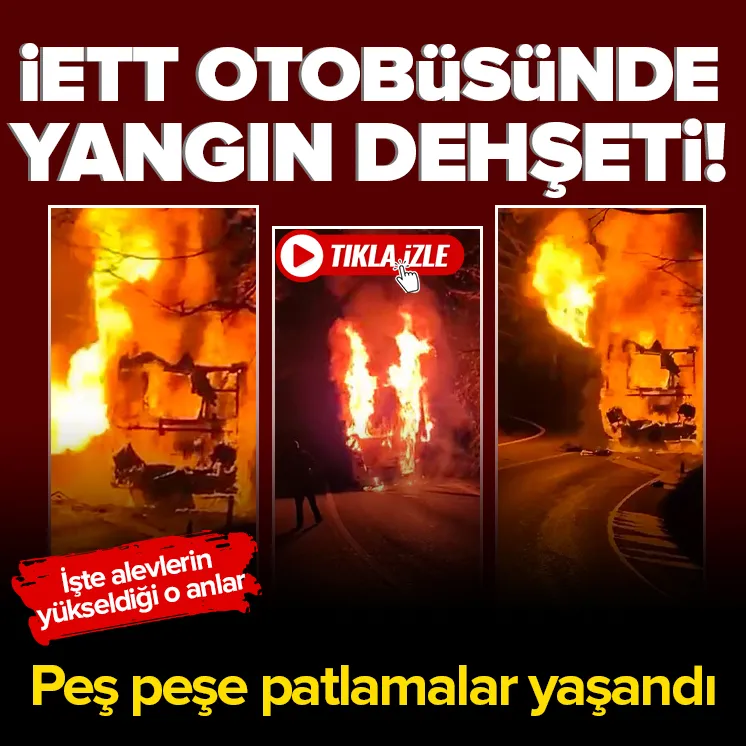 İstanbulda İETT otobüsünde patlama!
