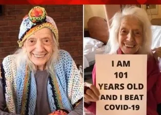 Angelina Friedman 102 yaşında koronavirüsü iki kez yendi! 1 asır önce de İspanyol gribini atlattığı ortaya çıktı