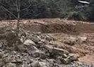 Rizede heyelan anı kamerada!