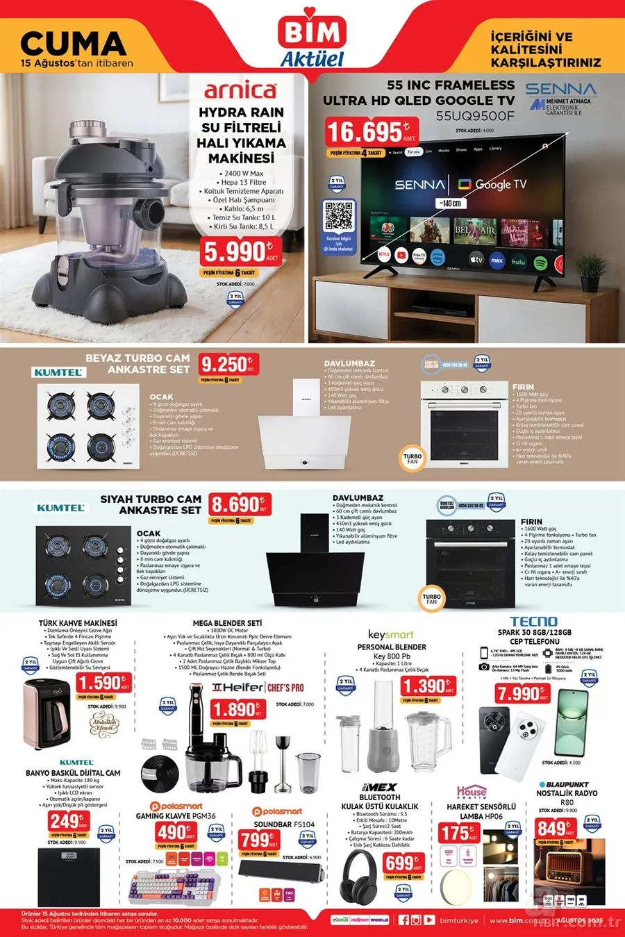 15 AĞUSTOS BİM AKTÜEL KATALOG: Bu hafta hangi ürünler indirimde? Stanley termos ve ankastre set BİM’de şok fiyatla satışta 6