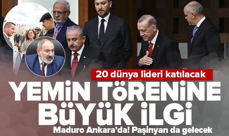 Başkan Erdoğan’ın yemin törenine büyük ilgi