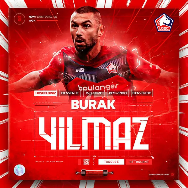 Lille Burak Yılmaz için imza töreni düzenledi! Milli golcü ise transfer sürecini anlattı