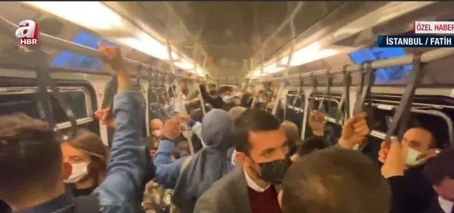 Son dakika: İstanbul’da metrolar tıklım tıklım! Sırt sırta yolculuk