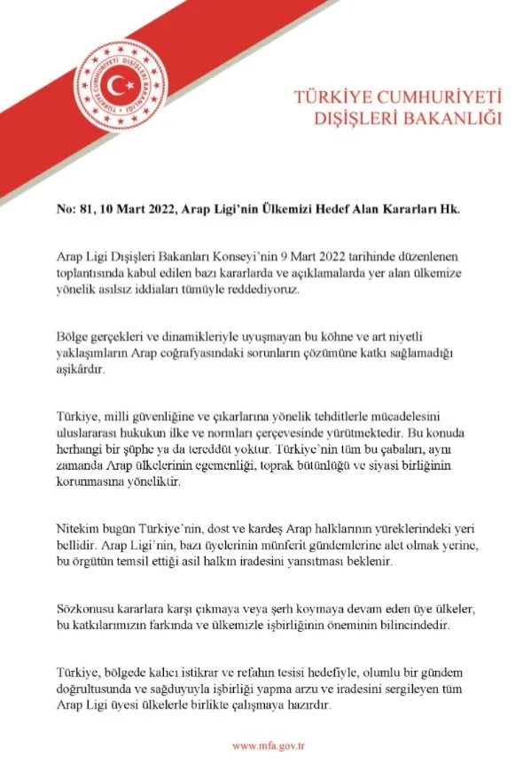disisleri-bakanligindan-arap-liginin-turkiyeyi-hedef-alan-kararlarina-tepki-iddialari-tumuyle-reddediyoruz-1646925599777.jpg SON DAKİKA | Dışişleri Bakanlığı’ndan Arap Ligi’nin Türkiye’yi hedef alan kararlarına tepki: İddiaları tümüyle reddediyoruz - 1