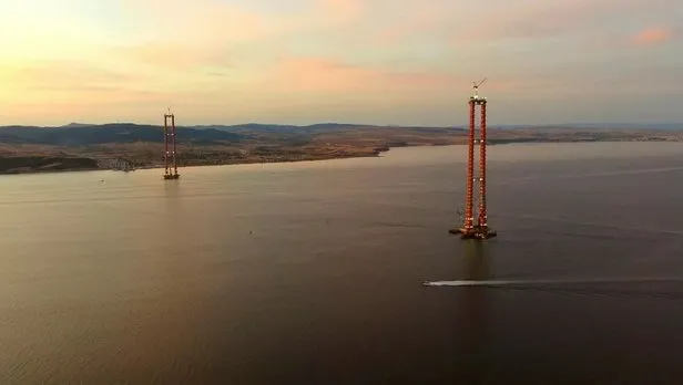 Dünyanın 1 numarası olacak! 1915 Çanakkale Köprüsü’nün ilk ‘mega blok’ tabliyesi Çanakkale’ye geldi