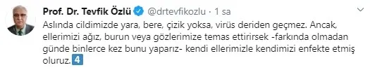 Son dakika haberi: Ellerdeki yaradan koronavirüs (Covid-19) bulaşır mı? Bilim Kurulu Üyesi Prof. Dr. Tevfik Özlü açıkladı - 5