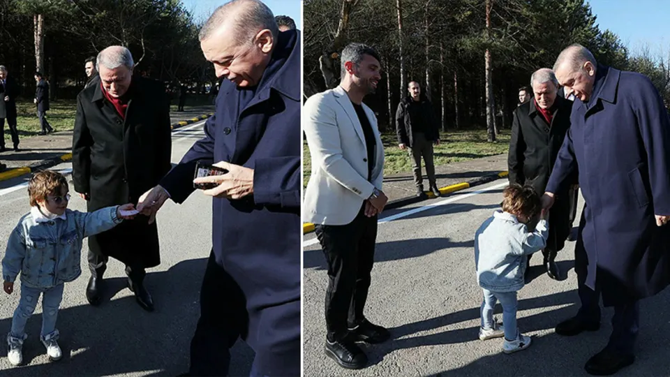 Zayn Sofuoğlu Başkan Recep Tayyip Erdoğan’ın elini öptü! Harçlığı kaptı
