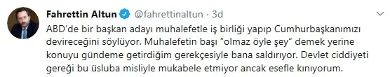 Son dakika: İletişim Başkanı Fahrettin Altun’dan Kemal Kılıçdaroğlu’na Joe Biden yanıtı