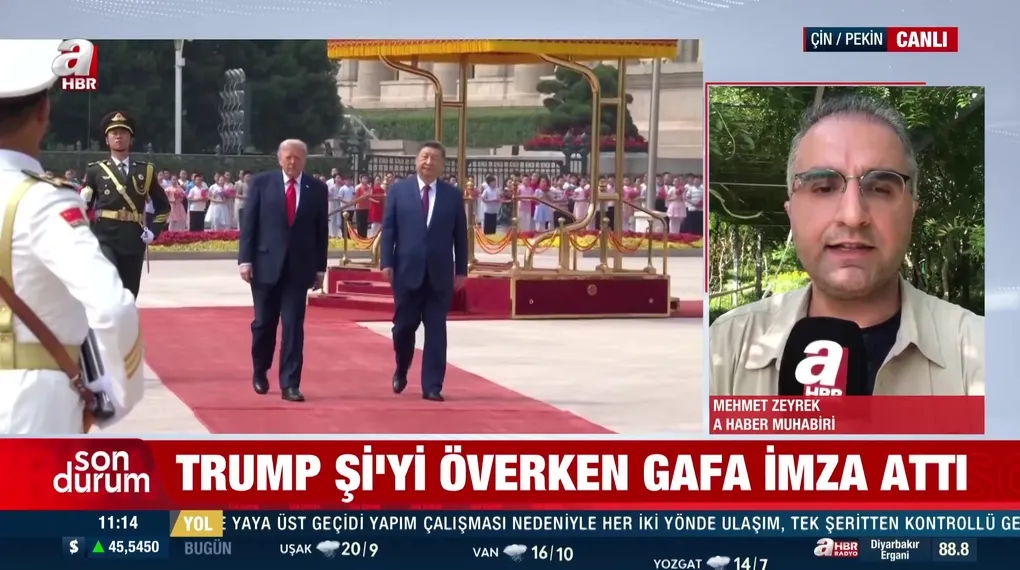 Trump'tan Çin'de gaf