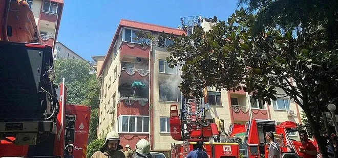 Şişli’de apartmanda yangın paniği! Bir anda etrafı sardı