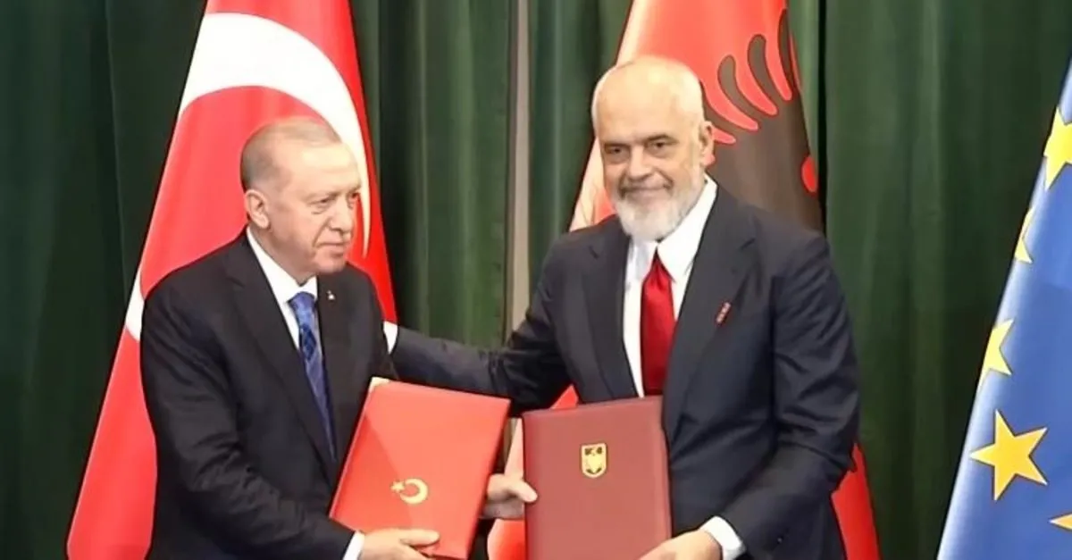 Başkan Erdoğan ve Arnavutluk Başbakanı Edi Rama'dan önemli açıklamalar