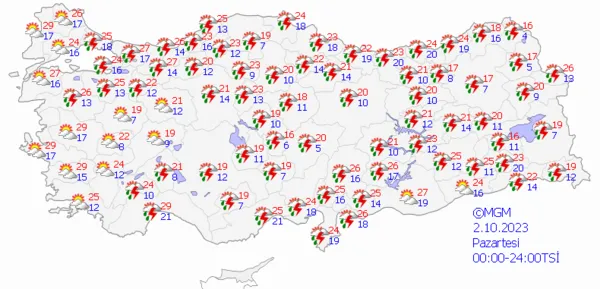 1695881119515.png İstanbul'da beklenen sağanak yağış başladı! Meteoroloji ve AKOM'dan üst üste uyarılar! İstanbul Ankara İzmir hava durumu... - 13