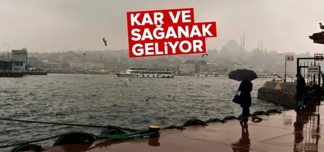 Meteoroloji’den İstanbul’a flaş uyarı! Hangi illere kar ve yağmur yağacak? İşte 5 günlük hava durumu tahmini