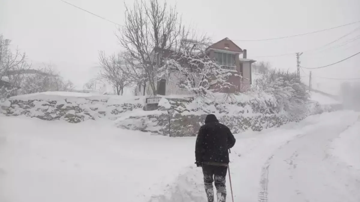 Erzurum ve Kars'ta kar yağışı nedeniyle 66 yerleşim yerinin yolu kapandı