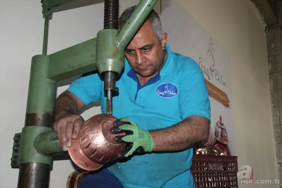 Unutulmaya yüz tutmuş meslek bakırcılık yeniden canlanmaya başladı 14