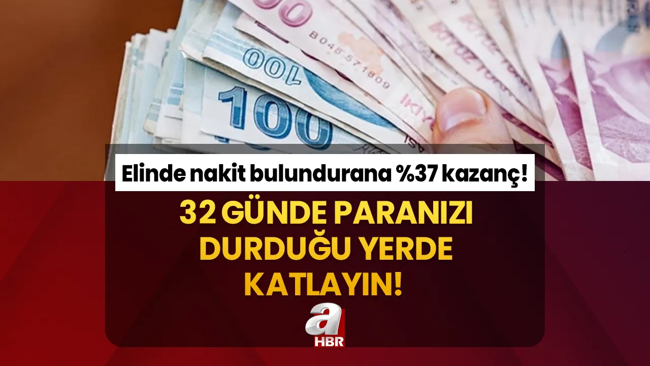 32 günde paranızı durduğu yerde katlayın! Elinde nakit bulundurana %37 kazanç! Bir ayda okkalı değişim!