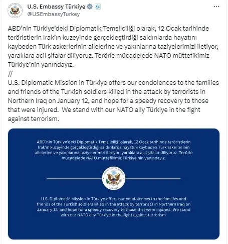 1705140071729.jpg Sözde müttefik ABD'den terör saldırısı için taziye mesajı! Sosyal medyadan tepki yağdı: Defolup gideceksiniz bu coğrafyadan - 3