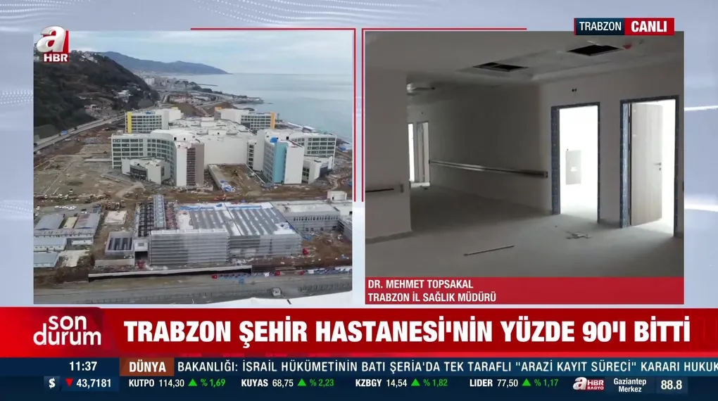 Trabzon Şehir Hastanesi ilk kez A Haber'de