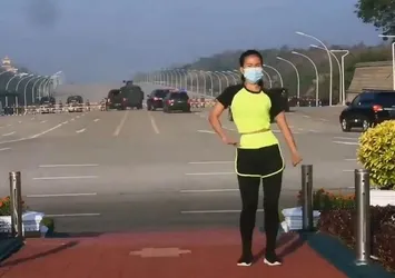 Myanmar darbesinin ilk anları! Dünyanın konuştuğu video