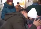 Yürek burkan görüntü! Baba ile kızı böyle vedalaştı