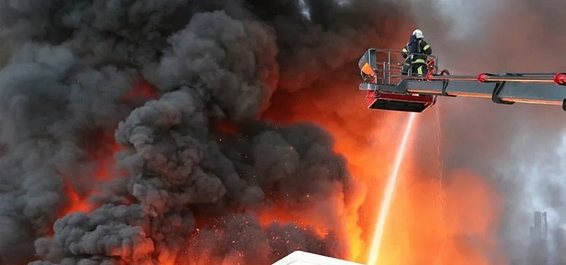 Denizli'de korkutan yangın!