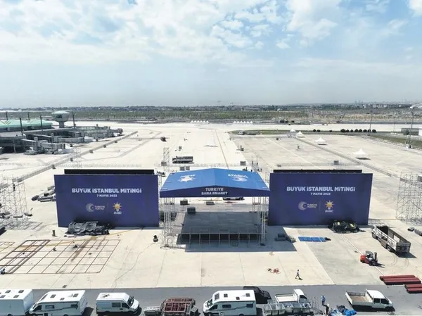 Yenikapı Miting Alanı’ndan 1.5 kat daha büyük! Yüzyılın Mitingi yarın: Başkan Erdoğan İstanbullularla buluşacak