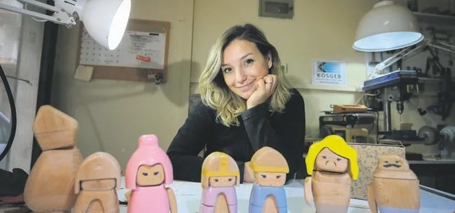 Ahşap oyuncaklarını ihraç ediyor