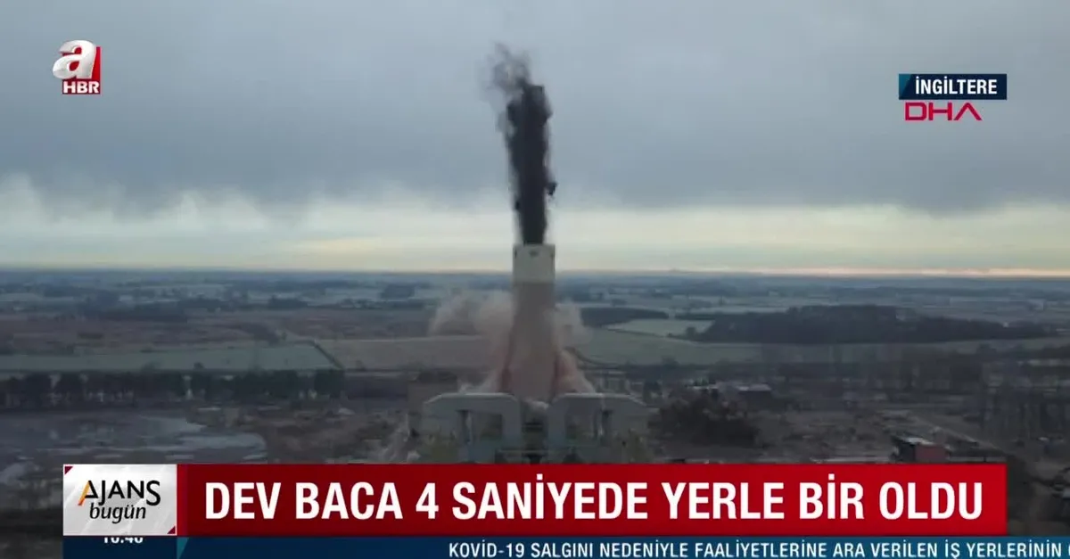 Dev baca 4 saniyede yerle bir oldu