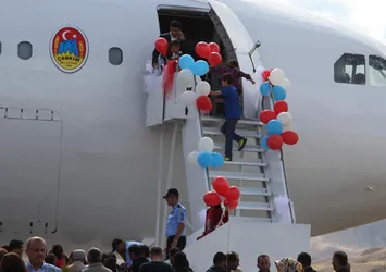 Çankırı'da 'uçak kütüphane' açıldı